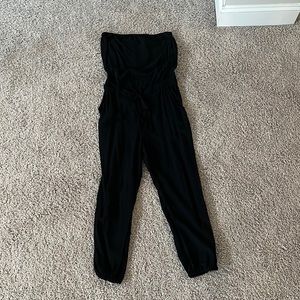 Mudd cropped jumpsuit black size small